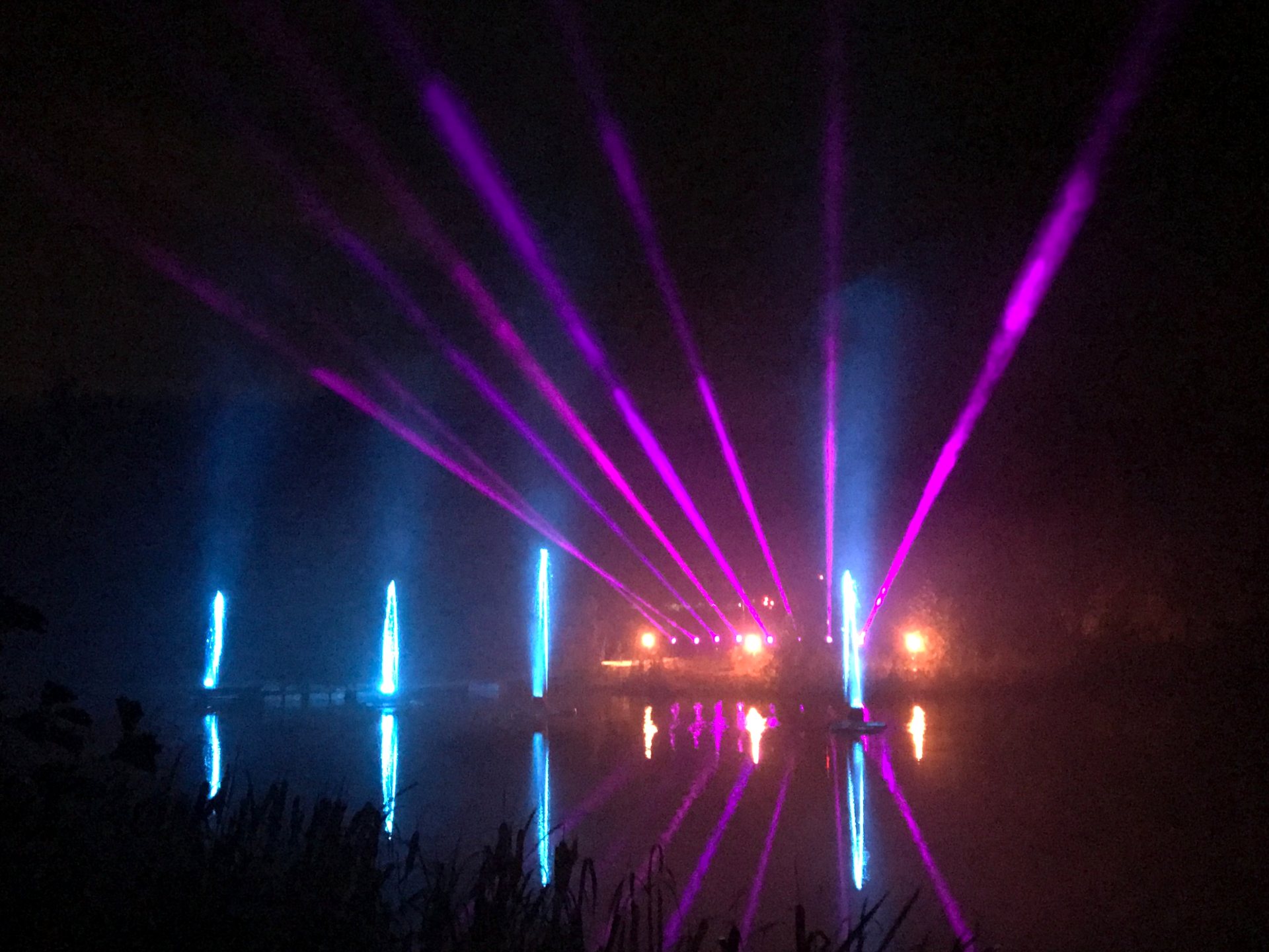 Outdoor laser experience